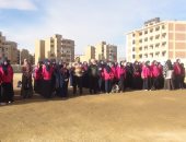 صور .."القدس" عاصمة فلسطين توحد الطلاب والمدرسين فى مدارس السويس