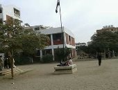 كسر ماسورة مياه داخل فناء مدرسة بالخانكة