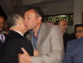 هانى أبو ريدة يهنئ الخطيب فى زيارة للأهلى