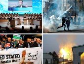 صور.. العالم هذا المساء.. مظاهرات لعرب إسرائيل بتل أبيب تحت شعار "أمريكا رأس الحية"..ماكرون أمام قمة المناخ:نخسر معركتنا ضد التغير المناخى.. مصرع شخص وإصابة 18 آخرين جراء انفجار فى محطة للغاز بالنمسا