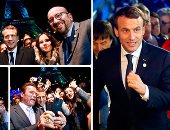 رئيس فرنسا فى جولة سياحية وسط نهر السين بصحبة المشاركين بقمة المناخ