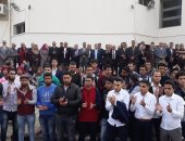 صور.. وقفة احتجاجية لجامعة بورسعيد تنديدا بقرار أمريكا بنقل السفارة للقدس