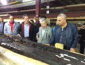 صور.. رئيس البرلمان اليابانى يزور مركب خوفو الثانية