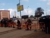 بالصور.. تشديدات أمنية حول محيط استاد غزل المحلة قبل مباراة طنطا والأهلي