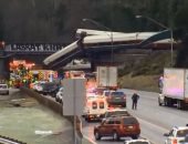 فيديو.. اللحظات الأولى بعد خروج قطار عن مساره بواشنطن وإعلان الطوارئ