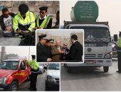 المرور يحرر 2550 مخالفة كلبش ويسحب 393 رخصة سيارة فى حملات بالقاهرة