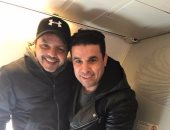 خالد الغندور ينشر صورة مع محمد هنيدى ويعلق : صاحب القدم الذهبية