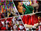 أزياء "سانتا كلوز" تزين أسواق المكسيك احتفالا بالكريسماس