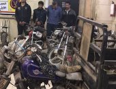 صور.. اعترافات عصابة سرقة الدراجات النارية والتكاتك بالخانكة: المخدرات السبب