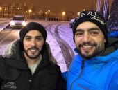 الصور الأولى من مسلسل هانى سلامة "فوق السحاب" بروسيا