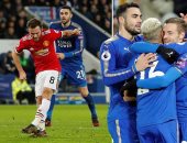 التعادل الإيجابى يحسم الشوط الأول بين ليستى سيتى ومانشستر يونايتد