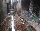 صور.. غرق شوارع قرية السعيديين بالشرقية فى مياه الصرف الصحى