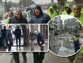 صور.. نوة الفيضة الصغرى تضرب الإسكندرية لمدة 5 أيام.. غرق غرب المحافظة وارتفاع منسوب المياه بالشوارع.. انهيار جزئى بـ3 عقارات فى كرموز.. والمحافظ يرفع درجة الاستعداد ويشدد على الدفع بسيارات الشفط