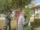 فيديو وصور .. عمال تحسين البيئة بالداخلة يطالبون بصرف بدلات لهم فى الوادى الجديد