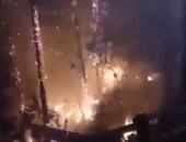 النيابة العامة تعاين حريق 7 محلات وشقتين بجوار  مديرية أمن الشرقية