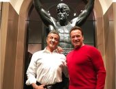 عدوك مش ابن كارك.. أرنولد شوارزنيجر يقضى الكريسماس مع سيلفستر ستالون