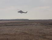 صور.. استعدادات مكثفة بمطار بورسعيد لإجراء مناورة حريق بإحدى الطائرات