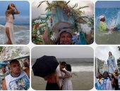 للحصول على بركة العام الجديد.. برازيليون يقدمون الورود لـ"ألهة البحر" 