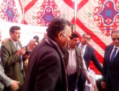 صور .. وزير النقل يصل الدقهلية لوضع حجر أساس 3 كبارى