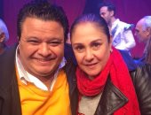 صور.. شيرين والصريطى وطارق الشناوى يشاهدون الليلة الـ65 من "سلم نفسك"