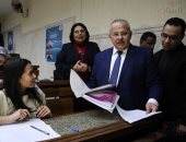 عثمان الخشت يتفقد سير امتحانات الفصل الدراسى الأول بكليات جامعة القاهرة (صور)
