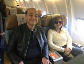 عمرو أديب ولميس الحديدي يغادران إلى بيروت لقضاء أجازة رأس السنة