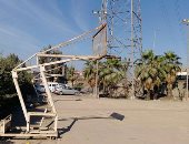 اضبط مخالفة.. أبراج الضغط العالى تخترق ملاعب كلية التربية الرياضية ببنها