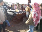 قارئ يشارك بصور تصادم سيارات على طريق برج العرب فى الإسكندرية