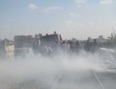 صور.. العناية الإلهية تنقذ عزبة هاجوج ببورسعيد من كارثة بعد حريق هائل