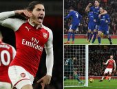 ملخص وأهداف مباراة أرسنال وتشيلسى فى الدورى الإنجليزى.. إثارة وجنون