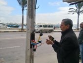 صور.. عزل وتغطية كابلات الكهرباء بميدان التحرير وأحمد عرابى بالإسكندرية