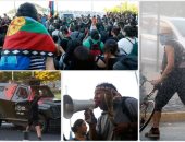 اشتباكات بين شرطة تشيلى ومحتجين خلال إحياء ذكرى مقتل ناشط