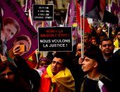 مئات الأكراد يتظاهرون بفرنسا احتجاجا على التدخل العسكرى التركى فى عفرين