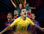 صور.. كوتينيو ينضم لأساطير البرازيل الذين لعبوا بقميص برشلونة