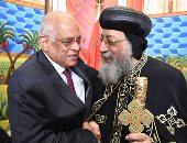 البابا تواضروس يستقبل رئيس مجلس النواب للتهنئة بعيد الميلاد المجيد (صور)