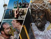 صور.. كنائس العالم تقرع أجراس السلام احتفالا بأعياد الميلاد..بوتين: العيد يمنح الملايين الأمل..موكب بتمثال يسوع بالفلبين.. حرق أوراق البلوط بصربيا للحصول على البركة..وقاعدة عسكرية فى بيلاروسيا تقيم قداسا للجنود