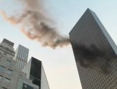 صور وفيديو.. تعرض أحد أبراج ترامب فى مانهاتن لحريق هائل 