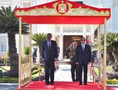 صور.. الرئيس السيسى يستقبل نظيره الإريترى فى قصر الاتحادية 
