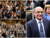 4 مشاهد تلخص جلسة التعديل الثالث بحكومة شريف إسماعيل.. البرلمان يوافق بالأغلبية على ضم 4 وزراء جدد ونائبين.. على عبد العال يشرح دستورية التعديلات وفق المادة 147.. ويتلو خطاب الرئيس للنواب..ويستعرض السير الذاتية