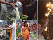مواطنو الهند وسريلانكا يهدون "أرز باللبن" للطبيعة فى موسم الحصاد