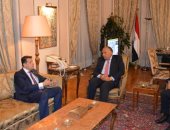 سامح شكرى يبحث مع رئيس "العلاقات الخارجية" بالبرلمان أجندة التعاون المشترك