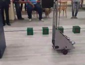 صور.. طلاب هندسة بنها يبتكرون "روبوت" لنقل الأشياء الثقيلة فى وقت قياسى