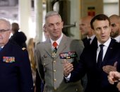 صور.. ماكرون: الأولوية بعد الانتصار على داعش فى العراق وسوريا هى إعادة الإعمار