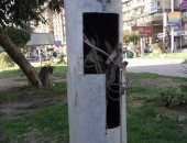 قارئ يحذر من وجود كابلات عارية بأعمدة الكهرباء فى شارع جامعة الدول بالمهندسين