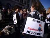 صور.. تظاهر سيدات إيطاليا للمطالبة بحقوق المرأة المدنية والاجتماعية