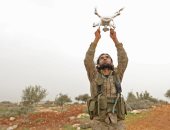 صور.. الجيش التركى يمد مسلحى المعارضة السورية بطائرات بدون طيار