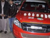 ضبط عاطلين بحوزتهما كيلو ونصف حشيش داخل سيارة فى دمياط