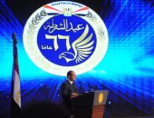 صور.. السيسي بحفل عيد الشرطة: الحفاظ على أمن مصر القومى أولوية قصوى