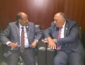 سامح شكرى يبحث مع وزير خارجية جيبوتى التعاون الثنائى والقضايا الإقليمية