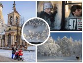 الثلوج تغطى شوارع روسيا ودرجات الحرارة تصل لـ22 تحت الصفر